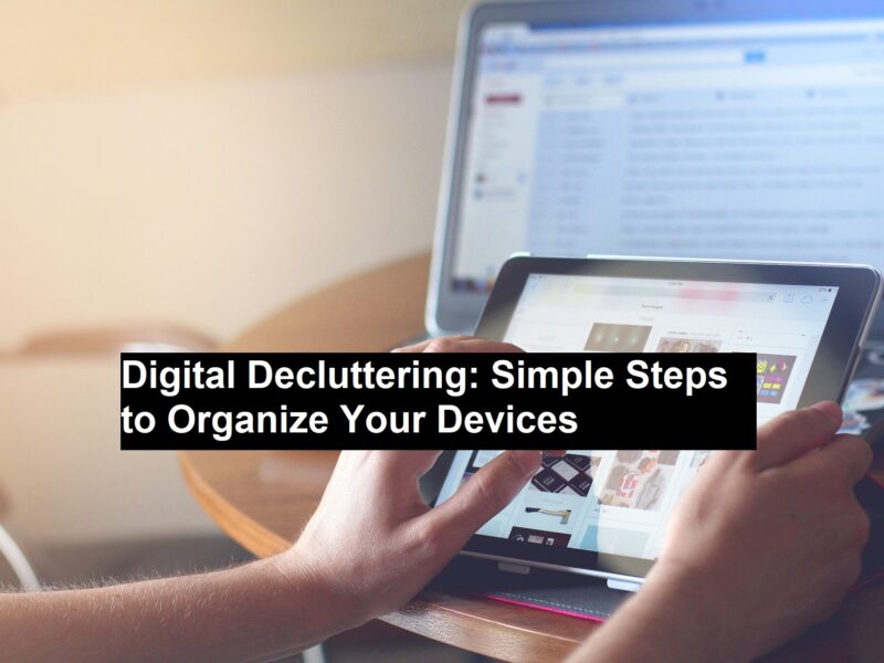 Digital Decluttering