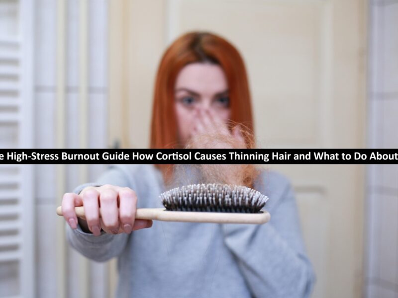 The High-Stress Burnout Guide How Cortisol Causes Thinning Hair and What to Do About It